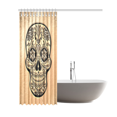 Skull20170493_by_JAMColors Shower Curtain 69"x84"