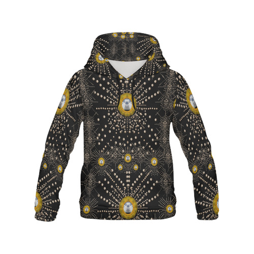 Lace of pearls in the earth galaxy All Over Print Hoodie for Women (USA Size) (Model H13)