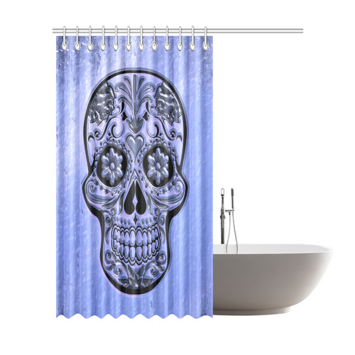 Skull20170487_by_JAMColors Shower Curtain 72"x84"