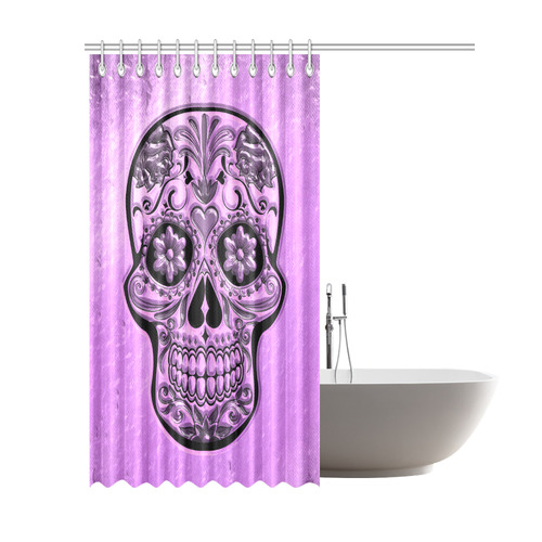Skull20170489_by_JAMColors Shower Curtain 69"x84"