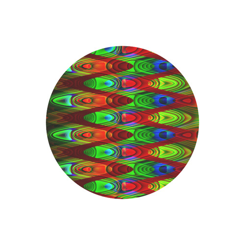 2D Wave #1B - Jera Nour Round Mousepad