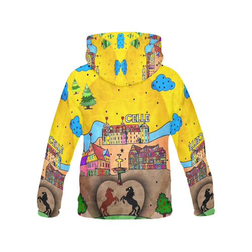 Celle Popart by Nico Bielow All Over Print Hoodie for Men (USA Size) (Model H13)