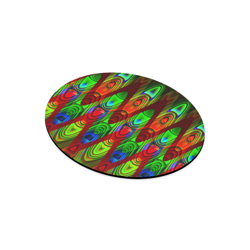 2D Wave #1B - Jera Nour Round Mousepad