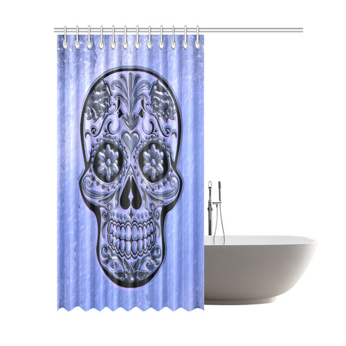 Skull20170487_by_JAMColors Shower Curtain 69"x84"