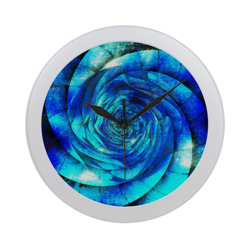 Galaxy Wormhole Spiral 3D - Jera Nour Circular Plastic Wall clock