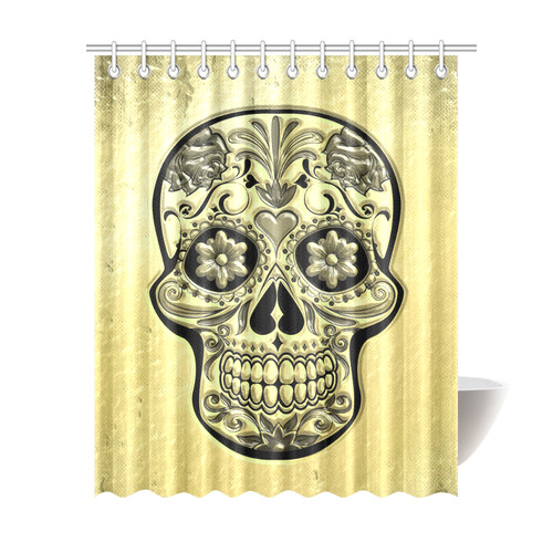 Skull20170494_by_JAMColors Shower Curtain 69"x84"