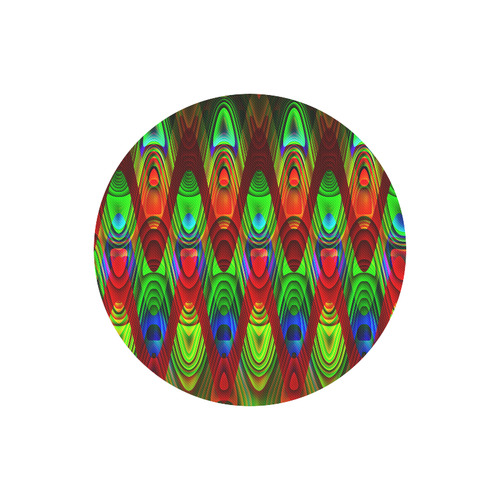 2D Wave #1B - Jera Nour Round Mousepad