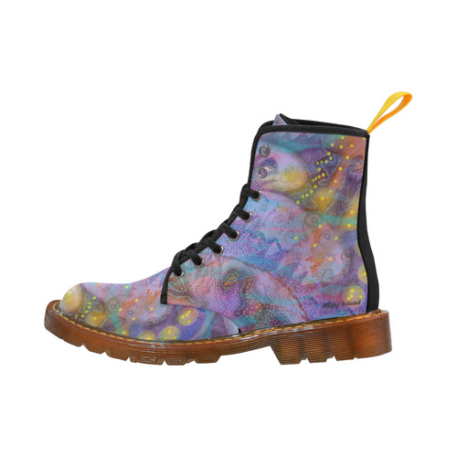Listening to Brian Eno Music. Painted on the Magic Island of Gotland. Martin Boots For Women Model 1203H
