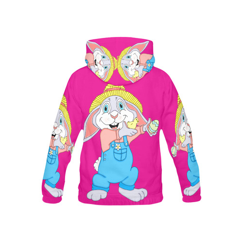 Easter Bunny Boy Pink All Over Print Hoodie for Kid (USA Size) (Model H13)