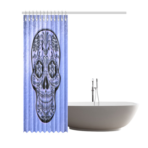 Skull20170487_by_JAMColors Shower Curtain 72"x84"