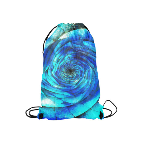 Galaxy Wormhole Spiral 3D - Jera Nour Small Drawstring Bag Model 1604 (Twin Sides) 11"(W) * 17.7"(H)