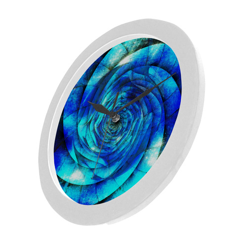 Galaxy Wormhole Spiral 3D - Jera Nour Circular Plastic Wall clock