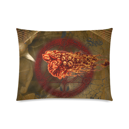 Awesome, creepy flyings skulls Custom Picture Pillow Case 20"x26" (one side)