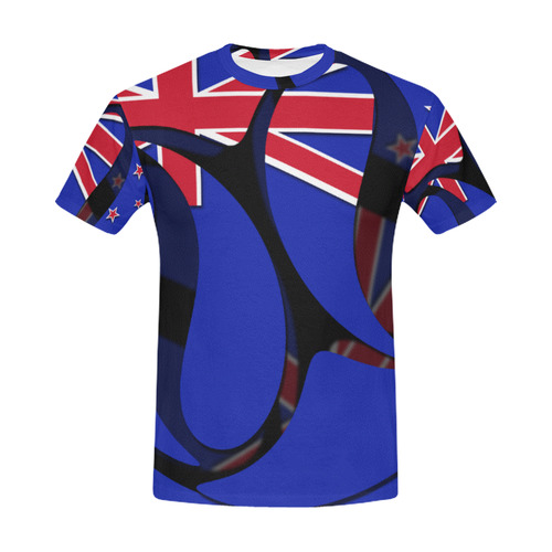 The Flag of New Zealand All Over Print T-Shirt for Men (USA Size) (Model T40)