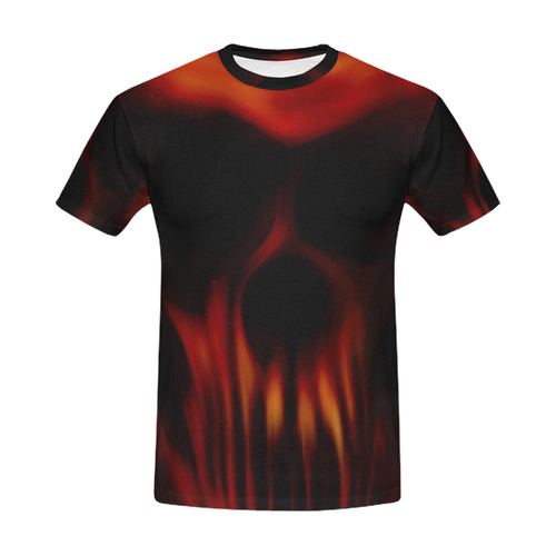 Insanity Skull mens t shirt All Over Print T-Shirt for Men (USA Size) (Model T40)