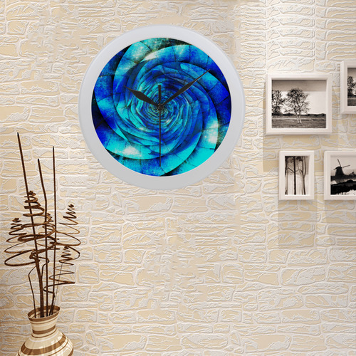 Galaxy Wormhole Spiral 3D - Jera Nour Circular Plastic Wall clock