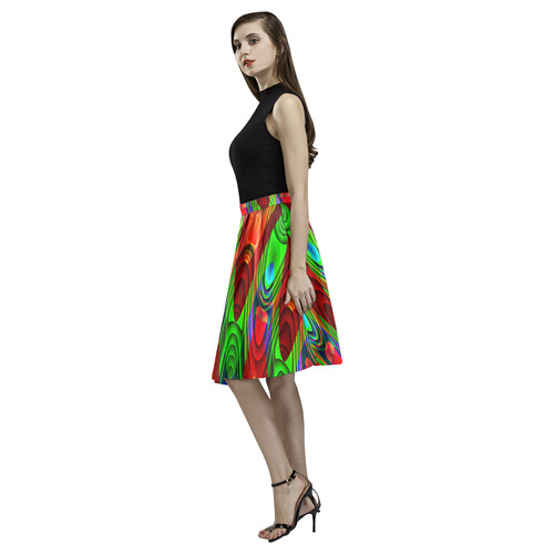 2D Wave #1B - Jera Nour Melete Pleated Midi Skirt (Model D15)