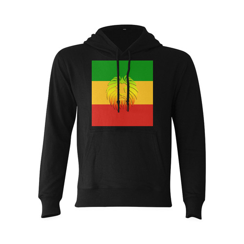 Rastafari Lion Flag green yellow red Oceanus Hoodie Sweatshirt (Model H03)