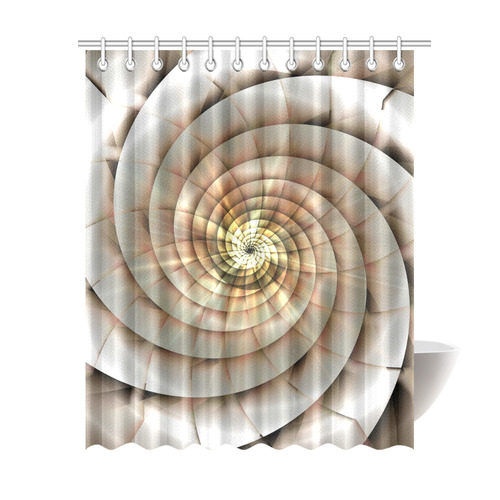 Spiral Eye 3D - Jera Nour Shower Curtain 69"x84"