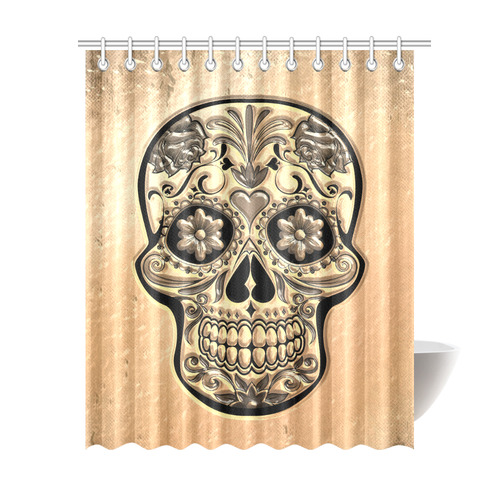 Skull20170493_by_JAMColors Shower Curtain 69"x84"