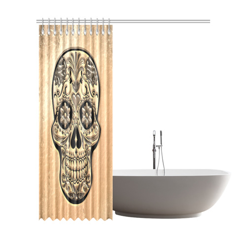 Skull20170493_by_JAMColors Shower Curtain 72"x84"