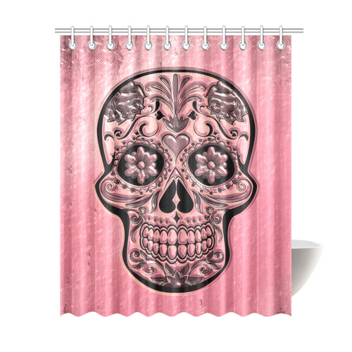 Skull20170491_by_JAMColors Shower Curtain 69"x84"