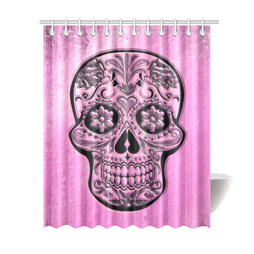 Skull20170490_by_JAMColors Shower Curtain 69"x84"