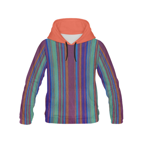 Purple Primitive Grunge Stripe