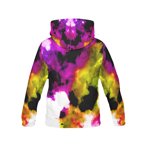 watercolor 24 All Over Print Hoodie for Women (USA Size) (Model H13)