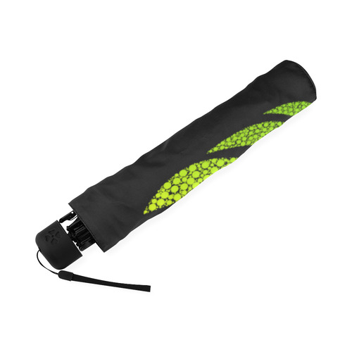 Rastafari Lion Dots green yellow red Foldable Umbrella (Model U01)