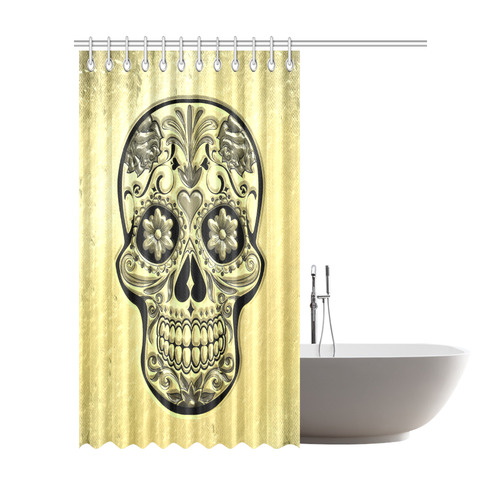 Skull20170494_by_JAMColors Shower Curtain 72"x84"