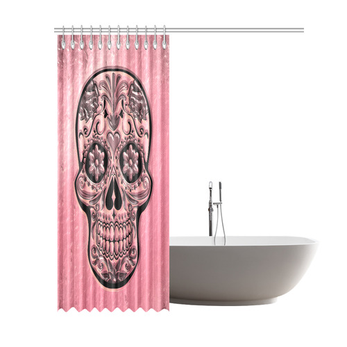 Skull20170491_by_JAMColors Shower Curtain 69"x84"