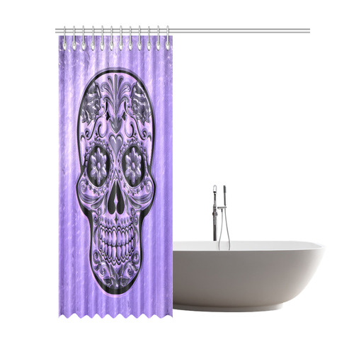 Skull20170488_by_JAMColors Shower Curtain 69"x84"