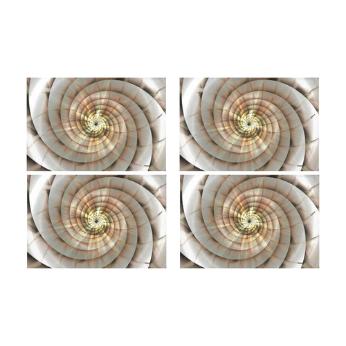 Spiral Eye 3D - Jera Nour Placemat 12’’ x 18’’ (Set of 4)