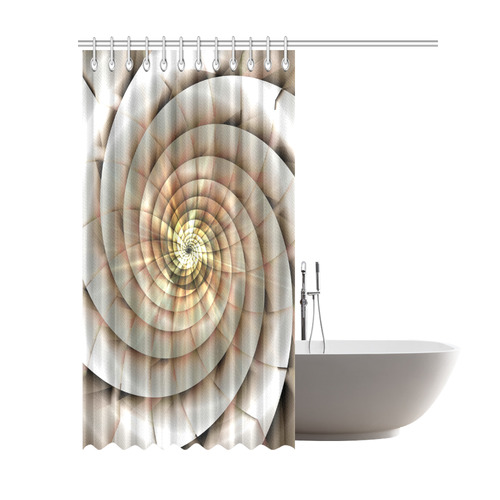 Spiral Eye 3D - Jera Nour Shower Curtain 69"x84"