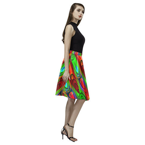 2D Wave #1B - Jera Nour Melete Pleated Midi Skirt (Model D15)