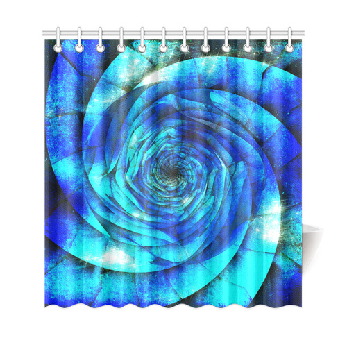 Galaxy Wormhole Spiral 3D - Jera Nour Shower Curtain 69"x72"