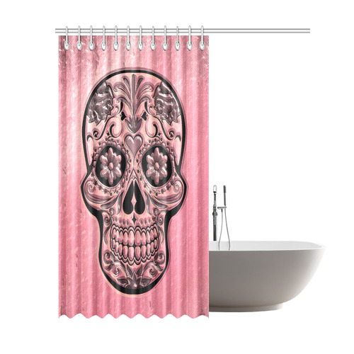Skull20170491_by_JAMColors Shower Curtain 69"x84"