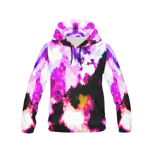 watercolor  21 All Over Print Hoodie for Women (USA Size) (Model H13)