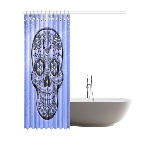 Skull20170487_by_JAMColors Shower Curtain 69"x84"