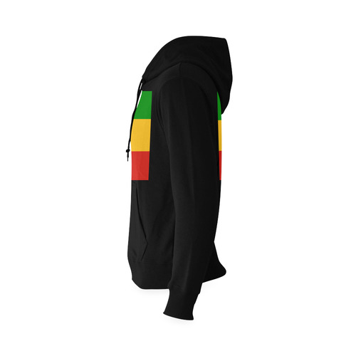 Rastafari Lion Flag green yellow red Oceanus Hoodie Sweatshirt (Model H03)