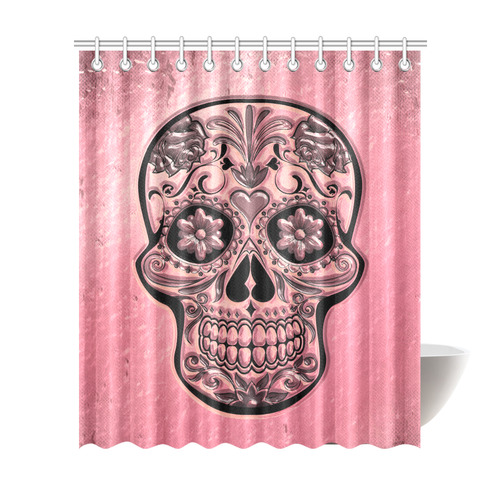 Skull20170491_by_JAMColors Shower Curtain 72"x84"