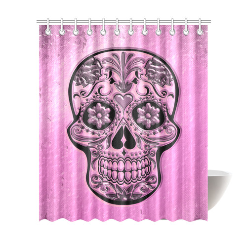 Skull20170490_by_JAMColors Shower Curtain 72"x84"