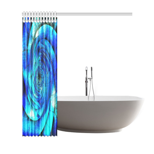 Galaxy Wormhole Spiral 3D - Jera Nour Shower Curtain 69"x72"