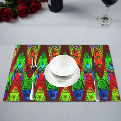 2D Wave #1B - Jera Nour Placemat 12’’ x 18’’ (Set of 2)