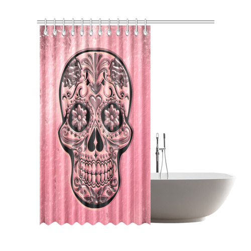 Skull20170491_by_JAMColors Shower Curtain 72"x84"