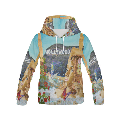 EHE1_holly All Over Print Hoodie for Women (USA Size) (Model H13)