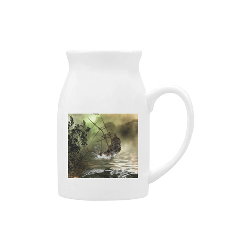 Ship wreck in the night Milk Cup (Large) 450ml
