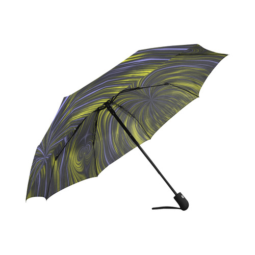 Northern Lights Aurora Borealis Fractal Abstract Auto-Foldable Umbrella (Model U04)