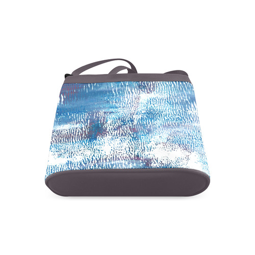 The crossbody bag with Blue color splash Crossbody Bags (Model 1613)